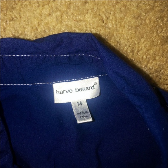 harve benard Fitted Button Down Navy - Picture 2 of 4